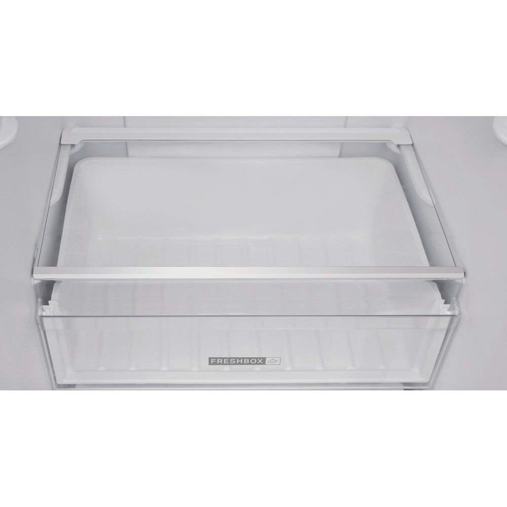 Whirlpool W5 721E OX 2 inox, alulfagyasztós, Hűtő:197L, Fagyasztó:111L, hűtőszekrény