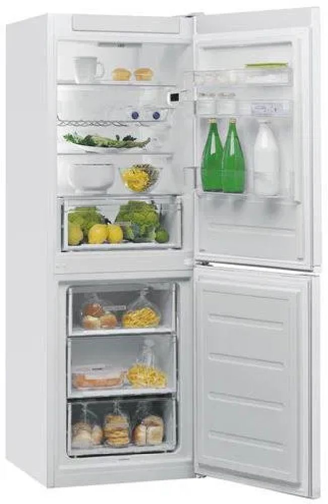 Whirlpool W5 722E W fehér, alulfagyasztós, Hűtő:197L, Fagyasztó:111L, Less. frost hűtőszekrény