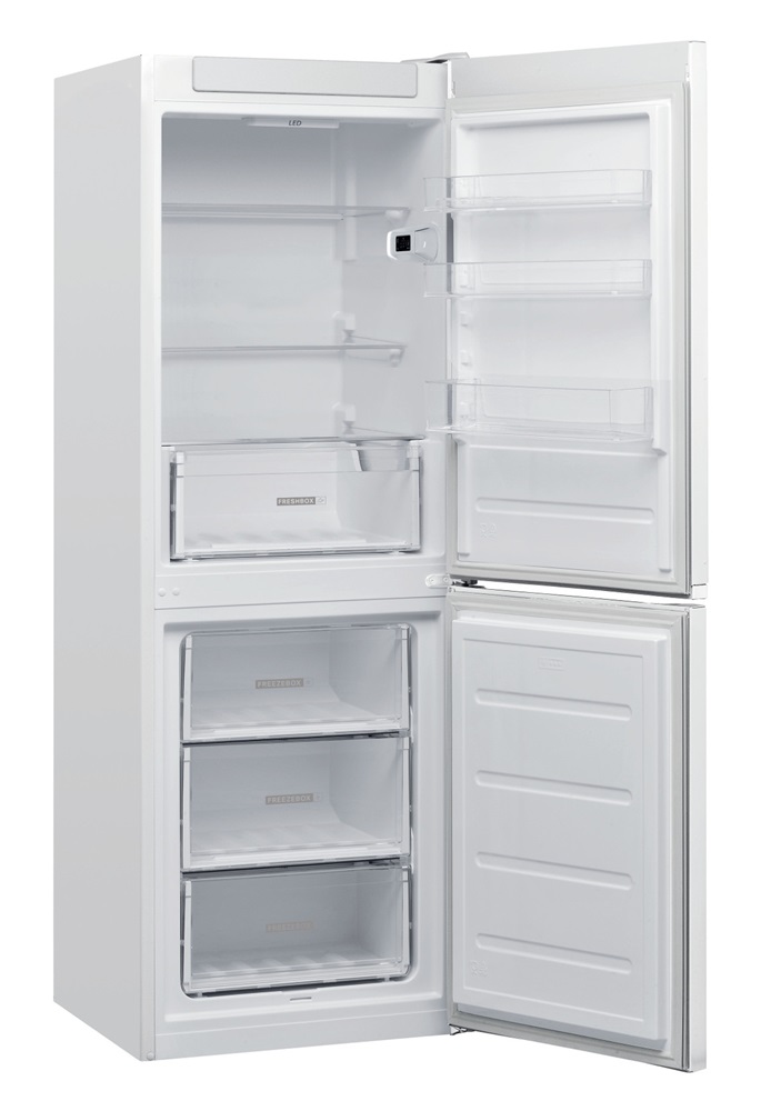 Whirlpool W5 722E W fehér, alulfagyasztós, Hűtő:197L, Fagyasztó:111L, Less. frost hűtőszekrény