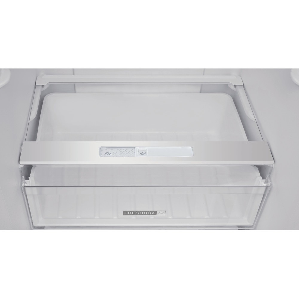 Whirlpool W5 921E OX 2 inox, alulfagyasztós, Hűtő:262L, Fagyasztó:111L, hűtőszekrény