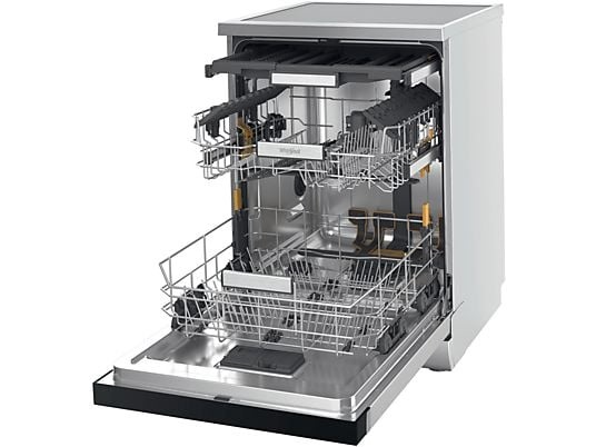 Whirlpool W7F HS51 X inox, programok száma: 8, szabadonálló, 15 terítékes mosogatógép 