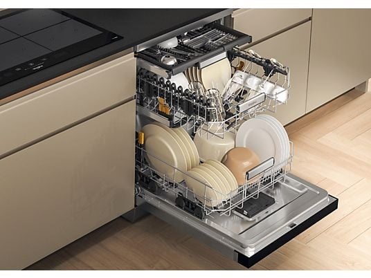 Whirlpool W7F HS51 X inox, programok száma: 8, szabadonálló, 15 terítékes mosogatógép 