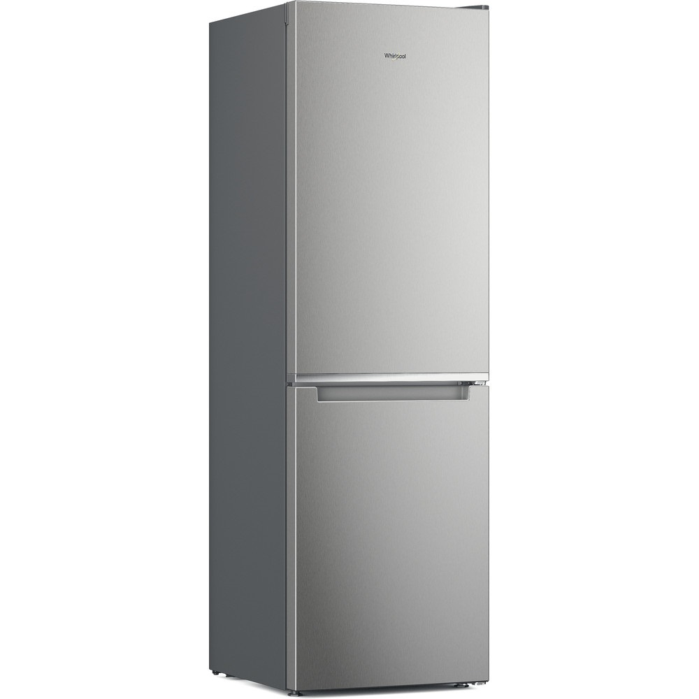 Whirlpool W7X 81I OX inox, alulfagyasztós, Hűtő:231L, Fagyasztó:104L, No frost hűtőszekrény