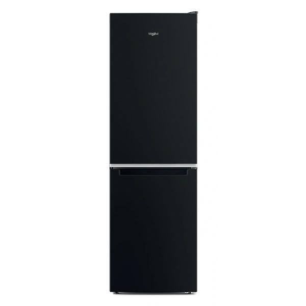 Whirlpool W7X 82I K fekete, alulfagyasztós, Hűtő:231L, Fagyasztó:104L, hűtőszekrény