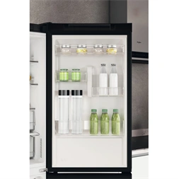 Whirlpool W7X 82I K fekete, alulfagyasztós, Hűtő:231L, Fagyasztó:104L, hűtőszekrény