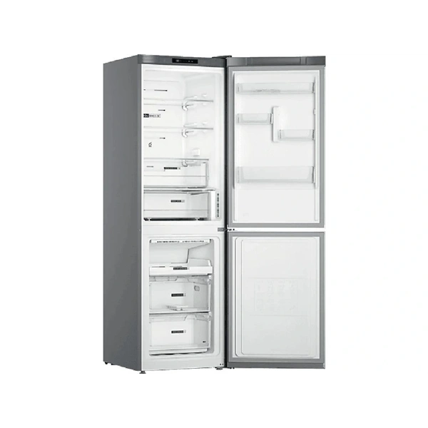 Whirlpool W7X 82I OX inox, alulfagyasztós, Hűtő:231L, Fagyasztó:104L, No frost hűtőszekrény (Használt - A)