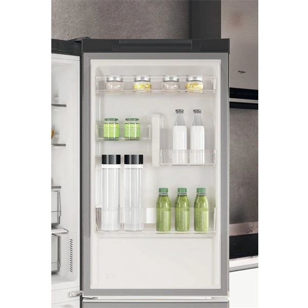 Whirlpool W7X 82I OX inox, alulfagyasztós, Hűtő:231L, Fagyasztó:104L, No frost hűtőszekrény (Használt - A)