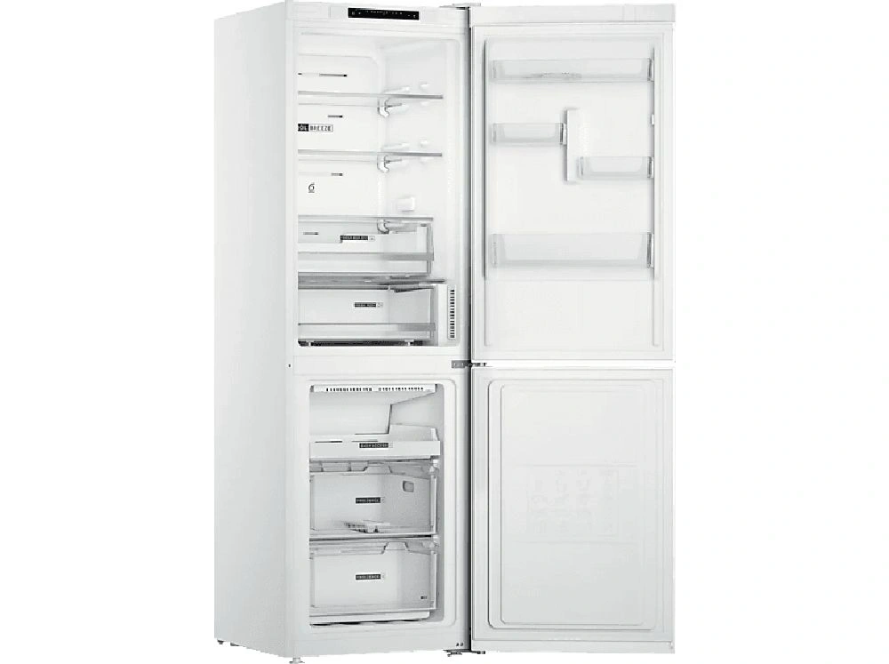 Whirlpool W7X 83A W fehér, alulfagyasztós, Hűtő:231L, Fagyasztó:104L, No frost hűtőszekrény (Újszerű)