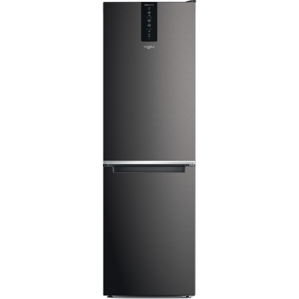 Whirlpool W7X 83T KS 2 fekete, alulfagyasztós, Hűtő:231L, Fagyasztó:104L, No frost hűtőszekrény