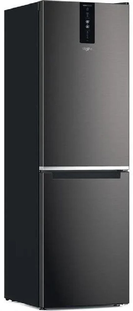 Whirlpool W7X 83T KS fekete, alulfagyasztós, Hűtő:231L, Fagyasztó:104L, No frost hűtőszekrény