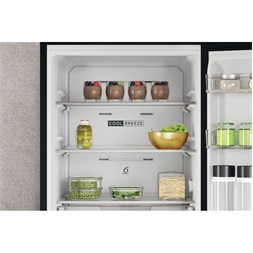 Whirlpool W7X 83T KS fekete alulfagyasztós hűtőszekrény