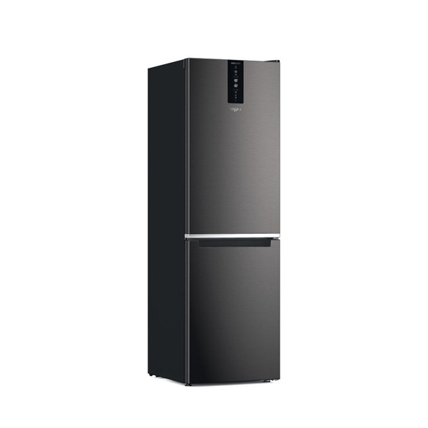 Whirlpool W7X 83T KS fekete, alulfagyasztós, Hűtő:231L, Fagyasztó:104L, No frost hűtőszekrény (Újszerű)