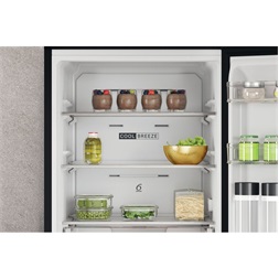 Whirlpool W7X 83T KS fekete, alulfagyasztós, Hűtő:231L, Fagyasztó:104L, No frost hűtőszekrény (Újszerű)