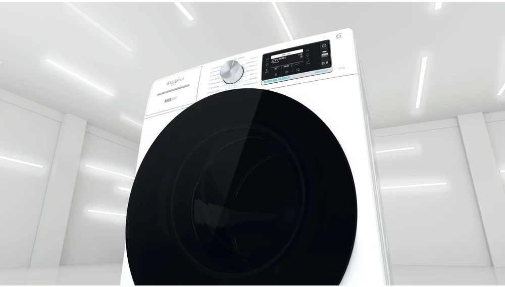 Whirlpool W7X 89 SILENCE EE fehér, elöltöltős, max.1400ford., 8 kg, mosógép