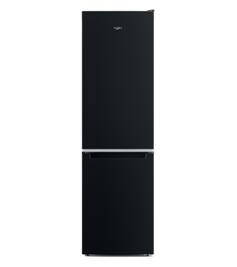 Whirlpool W7X 93A K fekete, alulfagyasztós, Hűtő:263L, Fagyasztó:104L, No frost hűtőszekrény