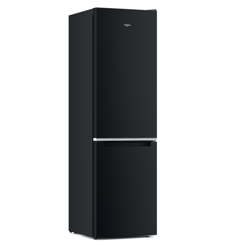 Whirlpool W7X 93A K fekete, alulfagyasztós, Hűtő:263L, Fagyasztó:104L, No frost hűtőszekrény