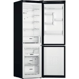 Whirlpool W7X 93A K fekete alulfagyasztós hűtőszekrény (Újszerű)