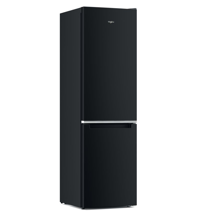 Whirlpool W7X 93A K fekete, alulfagyasztós, Hűtő:263L, Fagyasztó:104L, No frost hűtőszekrény (Újszerű)