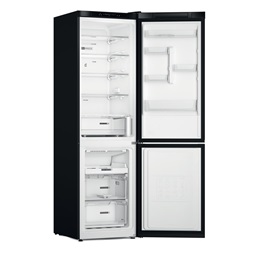 Whirlpool W7X 93A K fekete alulfagyasztós hűtőszekrény (Újszerű)