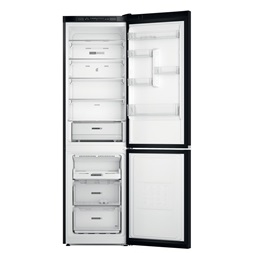 Whirlpool W7X 93A K fekete alulfagyasztós hűtőszekrény (Újszerű)