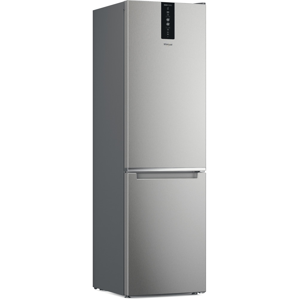 Whirlpool W7X 93T OX 2 inox, alulfagyasztós, Hűtő:263L, Fagyasztó:104L, No frost hűtőszekrény