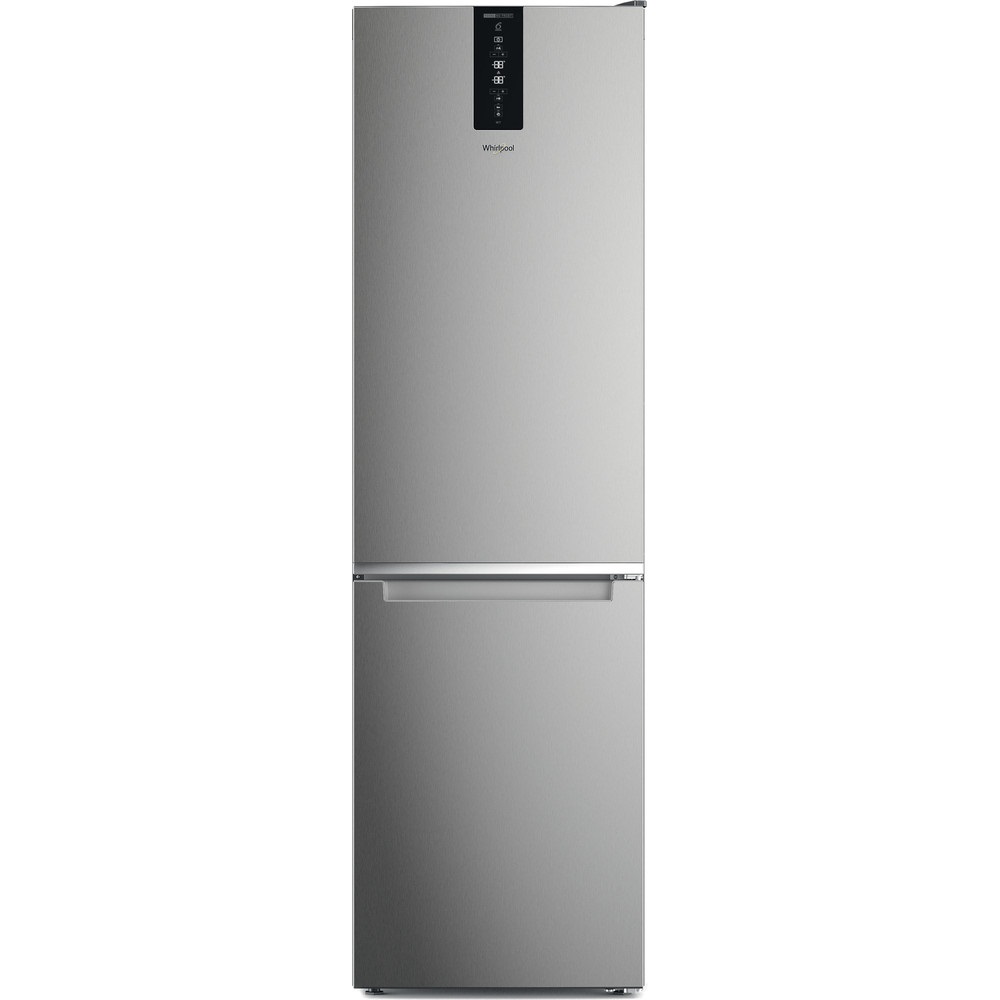 Whirlpool W7X 93T OX 2 inox, alulfagyasztós, Hűtő:263L, Fagyasztó:104L, No frost hűtőszekrény