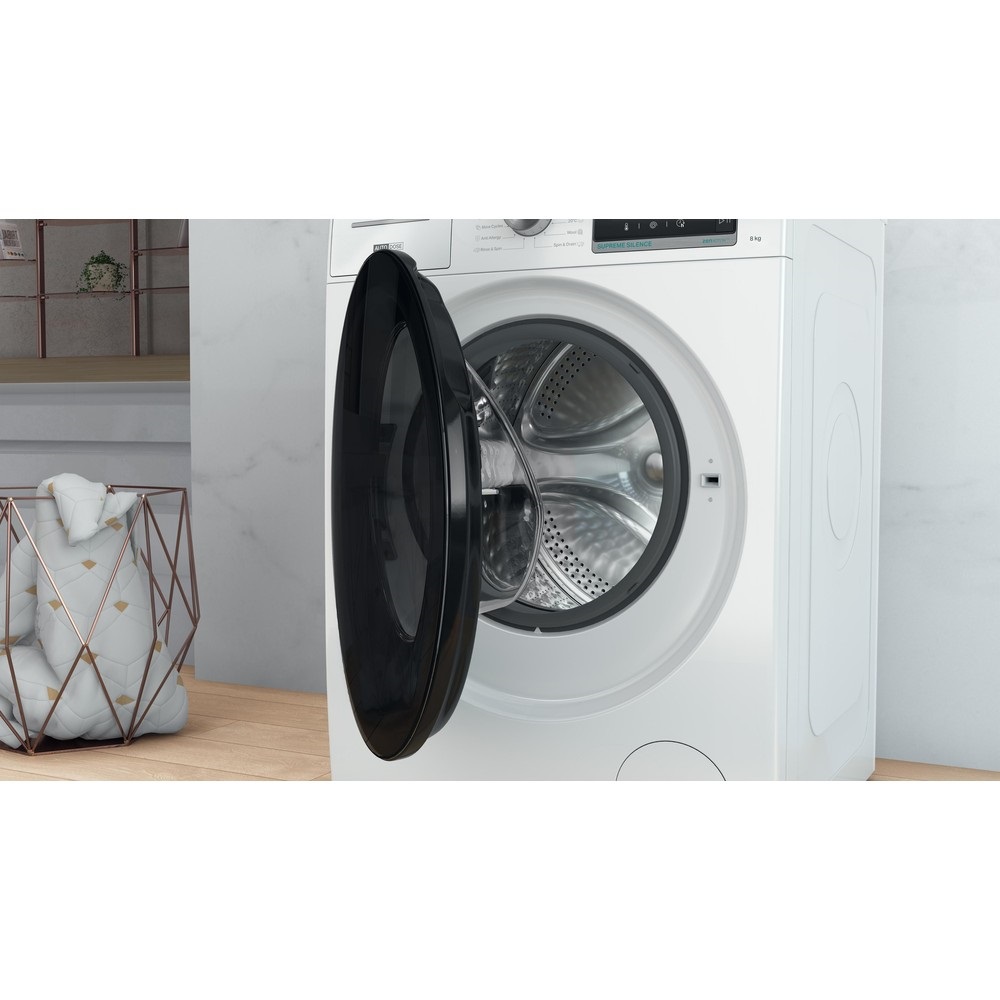 Whirlpool W7X W845WB EE fehér, elöltöltős, max.1400ford., 8 kg, mosógép (Újszerű)