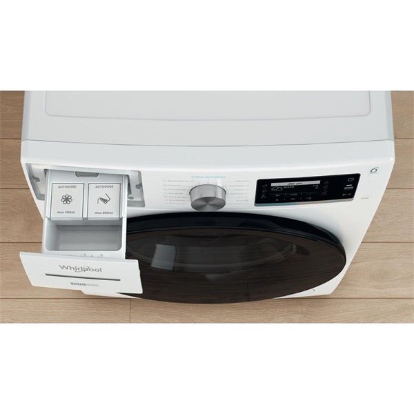 Whirlpool W7X W845WB EE fehér, elöltöltős, max.1400ford., 8 kg, mosógép (Újszerű)