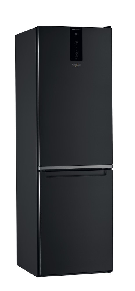 Whirlpool W7 821O K fekete, alulfagyasztós, Hűtő:234L, Fagyasztó:104L, Total No frost hűtőszekrény