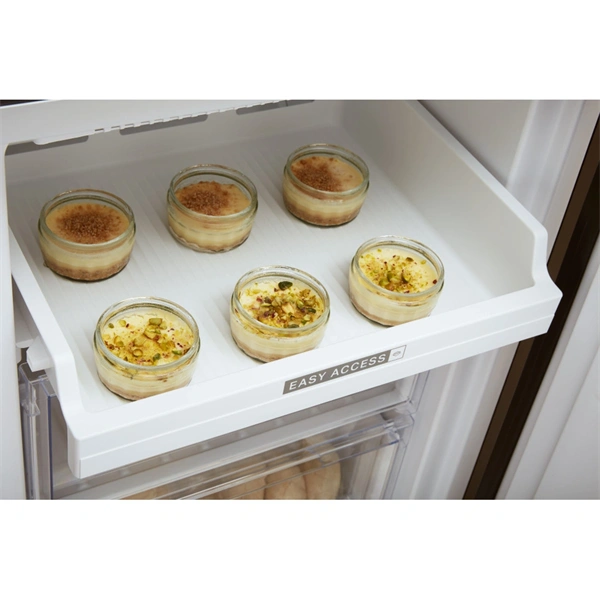 Whirlpool W7 821O K fekete, alulfagyasztós, Hűtő:239L, Fagyasztó:104L, Total No frost hűtőszekrény