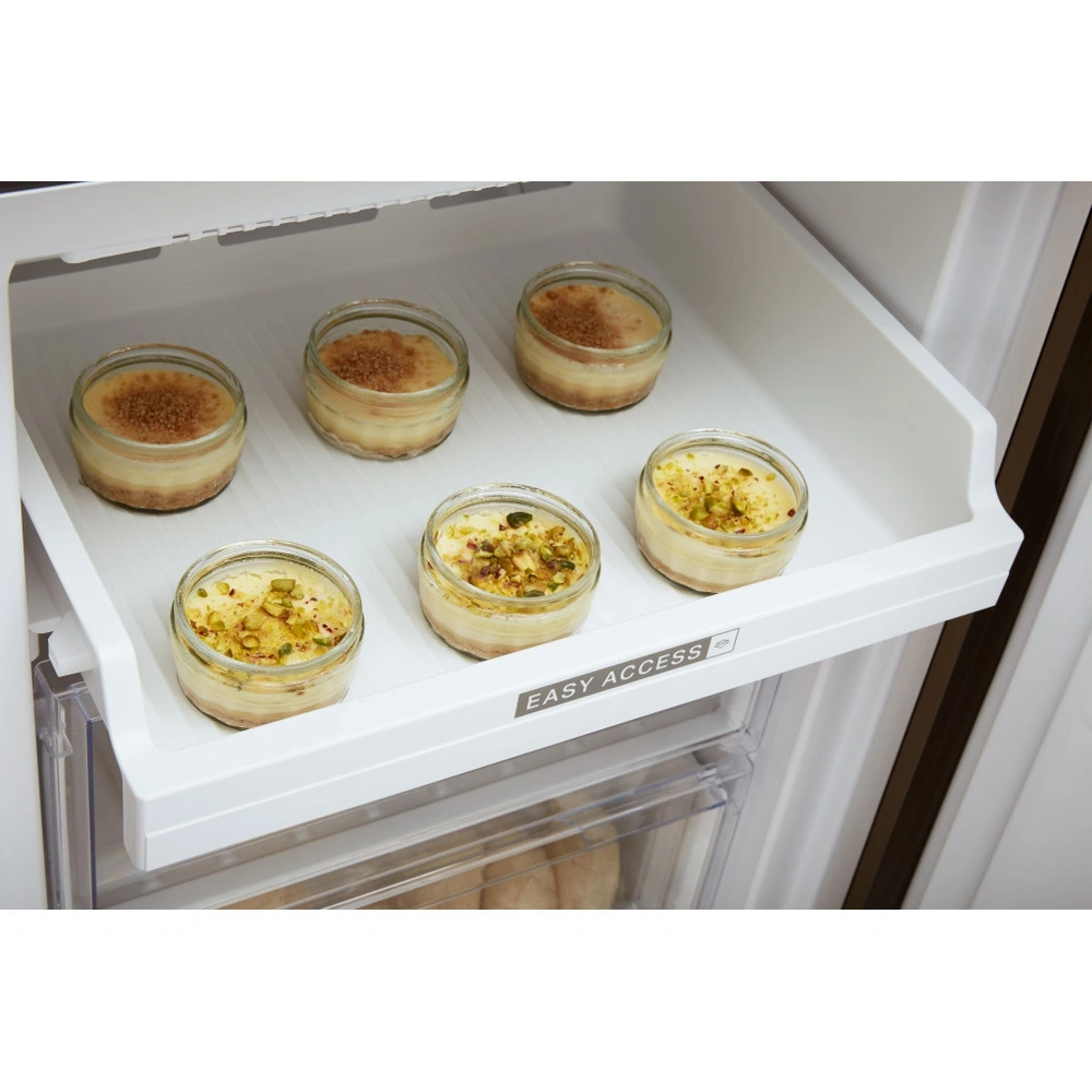 Whirlpool W7 821O K fekete, alulfagyasztós, Hűtő:239L, Fagyasztó:104L, Total No frost hűtőszekrény