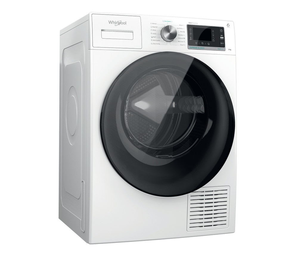 Whirlpool W7 D94WB EE fehér, 9 kg, hőszivattyús, szárítógép