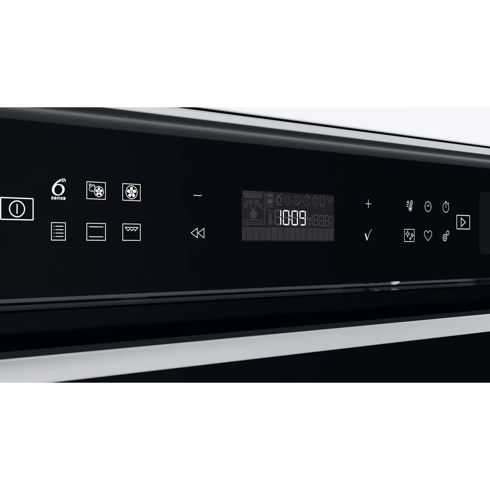 Whirlpool W7 OS4 4S1 P BL fekete, beépíthető, sütőtér: 73L, grill, légkeverés, pirolitikus, sütő