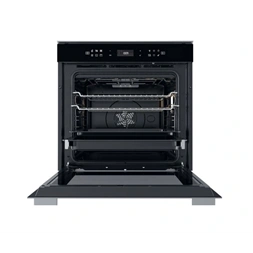 Whirlpool W7 OS4 4S1 P BL fekete, beépíthető, sütőtér: 73L, grill, légkeverés, pirolitikus, sütő (Újszerű)