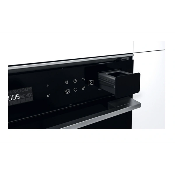 Whirlpool W7 OS4 4S1 P BL fekete, beépíthető, sütőtér: 73L, grill, légkeverés, pirolitikus, sütő (Újszerű)