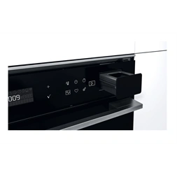 Whirlpool W7 OS4 4S1 P BL fekete, beépíthető, sütőtér: 73L, grill, légkeverés, pirolitikus, sütő (Újszerű)