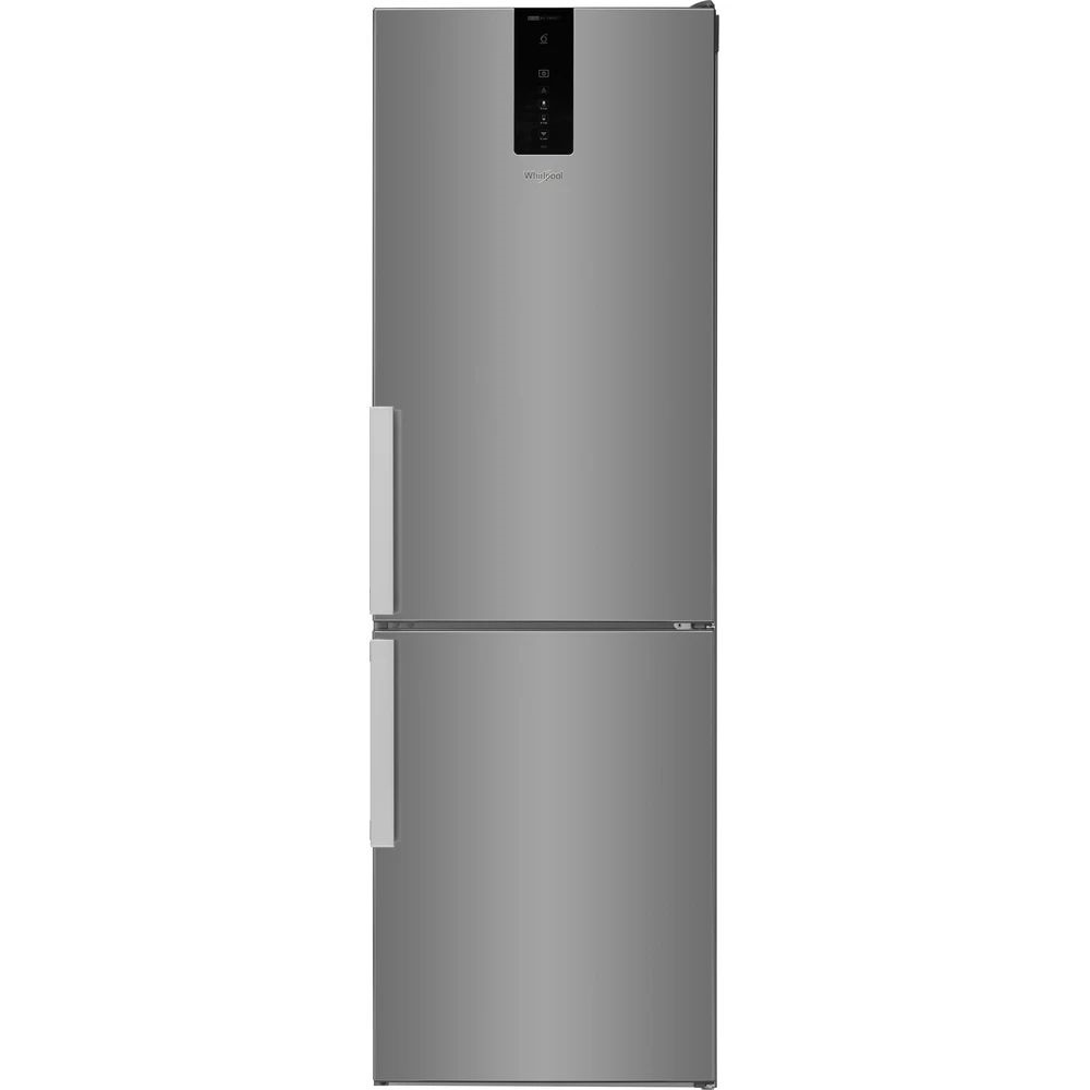 Whirlpool W9 821D OX H 2 inox, alulfagyasztós, Hűtő:225L, Fagyasztó:98L, No frost hűtőszekrény