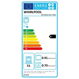 Whirlpool W9 OM2 4S1 P BSS fekete, beépíthető, sütőtér: 73L, grill, légkeverés, pirolitikus, sütő (Újszerű)