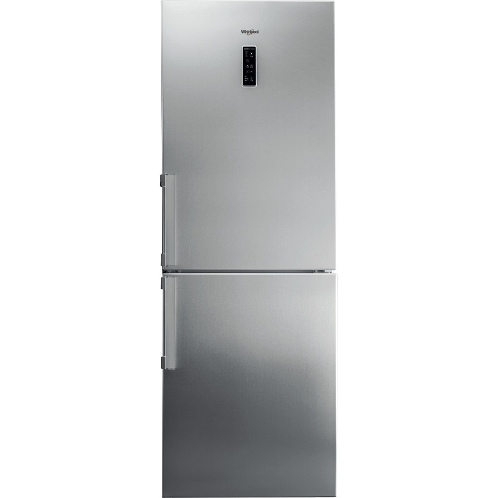 Whirlpool WB70E 973 X inox, alulfagyasztós, Hűtő:330L, Fagyasztó:162L, No frost hűtőszekrény