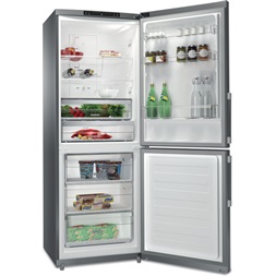 Whirlpool WB70I 952 X inox, alulfagyasztós, Hűtő:304L, Fagyasztó:153L, No frost hűtőszekrény (Újszerű)