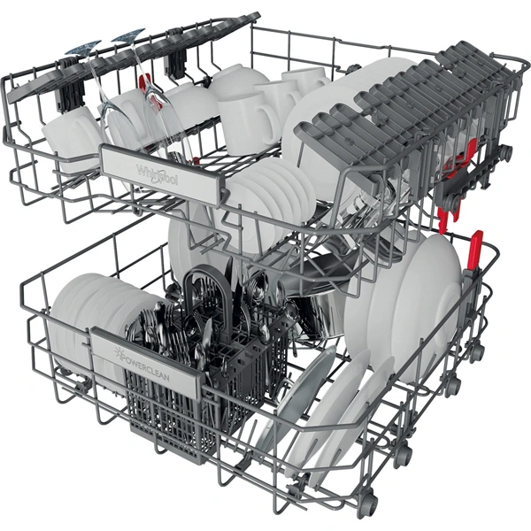 Whirlpool WBO 3T333 P 6.5 X programok száma: 11, beépíthető, 14 terítékes mosogatógép 