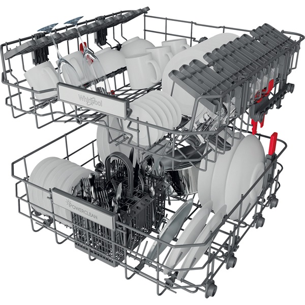 Whirlpool WBO 3T333 P 6.5 X programok száma: 11, beépíthető, 14 terítékes mosogatógép (Újszerű)