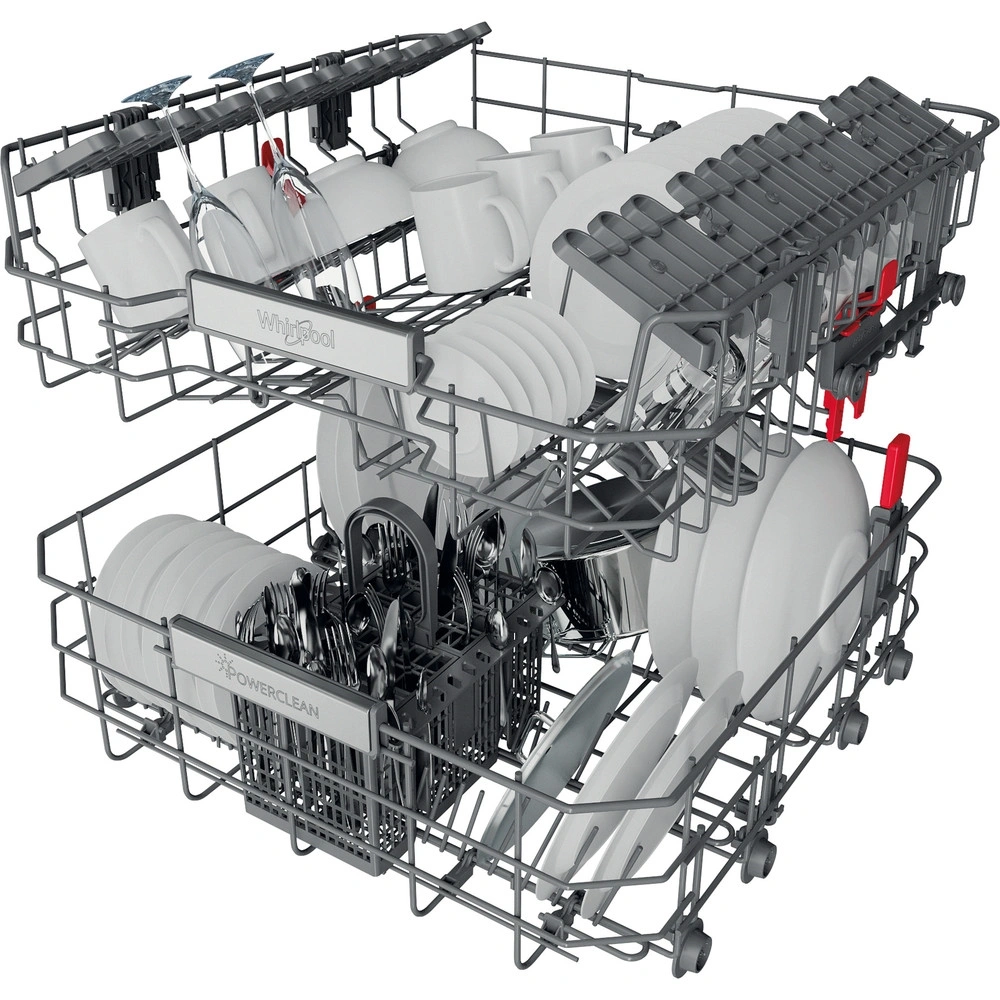 Whirlpool WBO 3T333 P 6.5 X programok száma: 11, beépíthető, 14 terítékes mosogatógép (Újszerű)