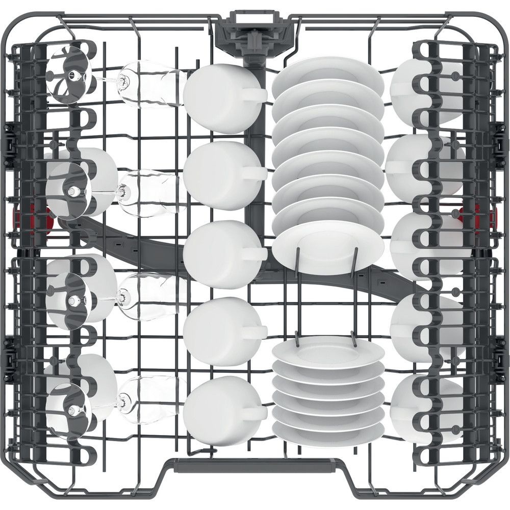 Whirlpool WFC 3C33 F X inox, programok száma: 8, szabadonálló, 14 terítékes mosogatógép 