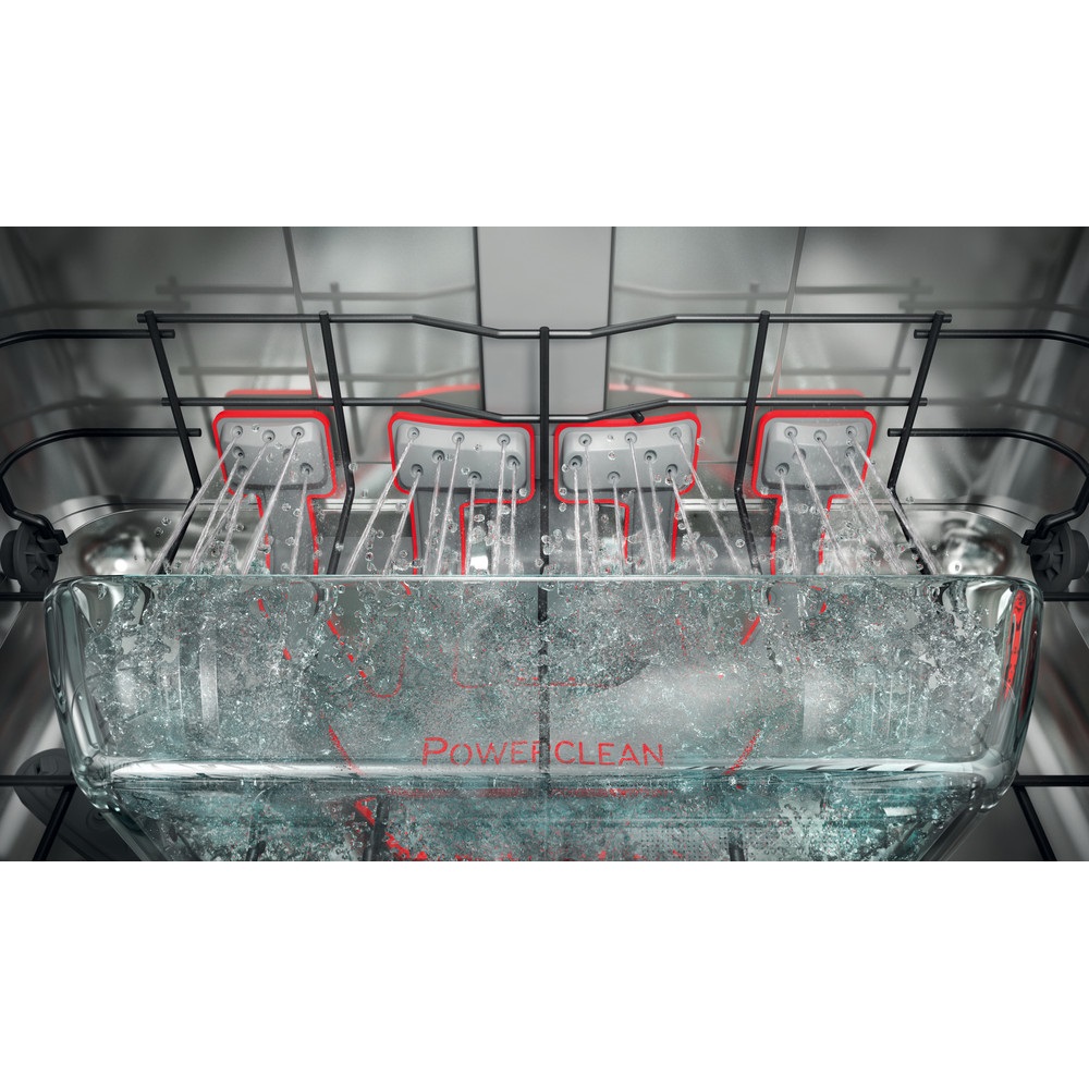 Whirlpool WFC 3C42PX inox, programok száma: 8, szabadonálló, 14 terítékes mosogatógép 