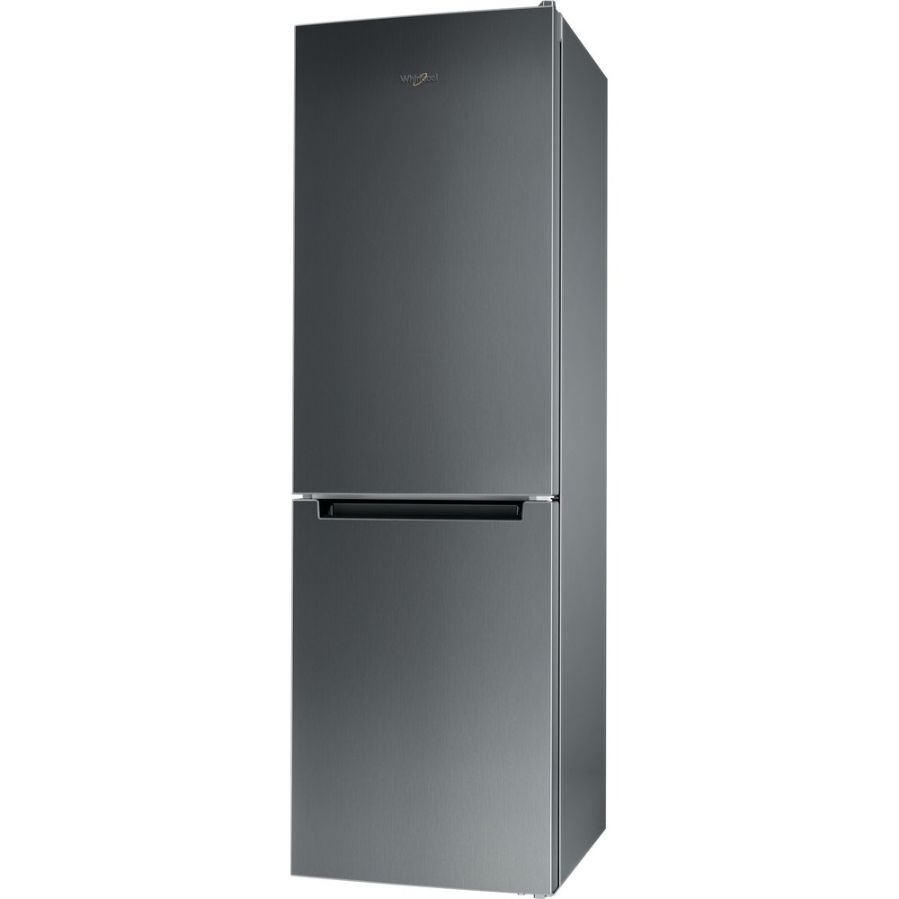 Whirlpool WFNF 81E OX 1 inox, alulfagyasztós, Hűtő:223L, Fagyasztó:97L, No frost hűtőszekrény