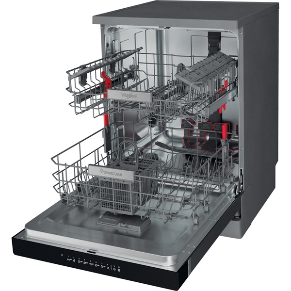 Whirlpool WFO 3O32 N P X inox, programok száma: 10, szabadonálló, 14 terítékes mosogatógép 