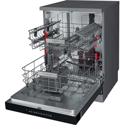 Whirlpool WFO 3O32 N P X inox, programok száma: 10, szabadonálló, 14 terítékes mosogatógép 