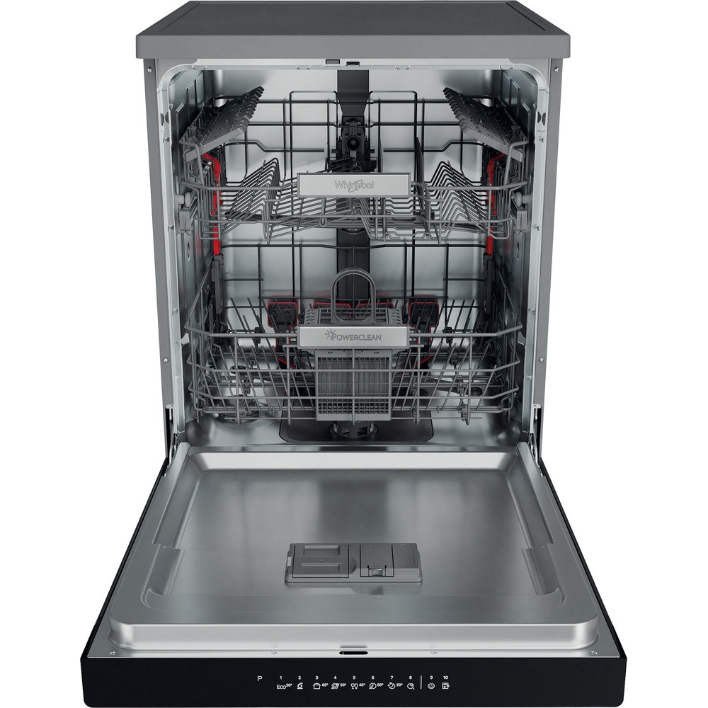 Whirlpool WFO 3O32 N P X inox, programok száma: 10, szabadonálló, 14 terítékes mosogatógép 