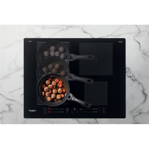 Whirlpool WF S4160 BF fekete, beépíthető, indukciós, főzőzóna: 4, beépíthető méret: 56cm, főzőlap (Újszerű)